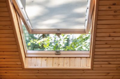 Attic with skylight window